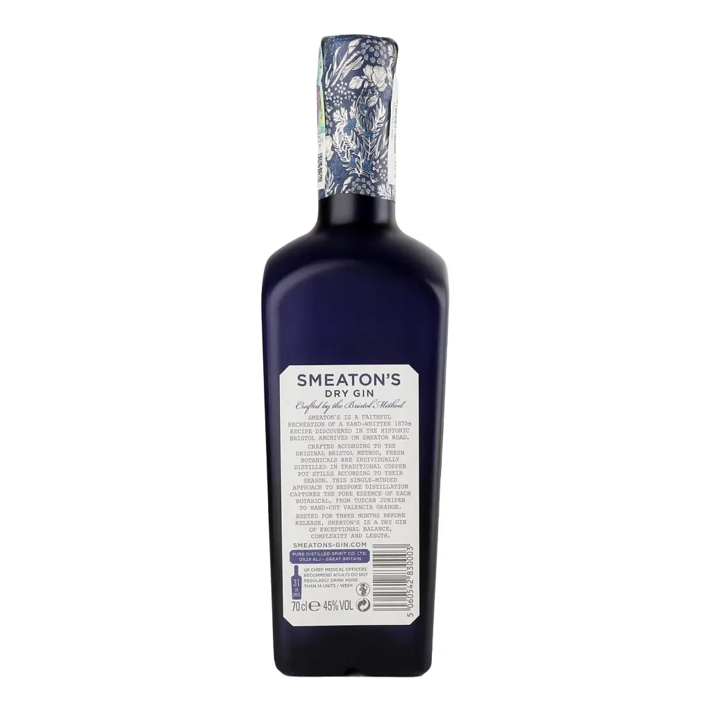 Джин Smeaton's Bristol Method Dry Gin 45% 0.7 л - фото 2