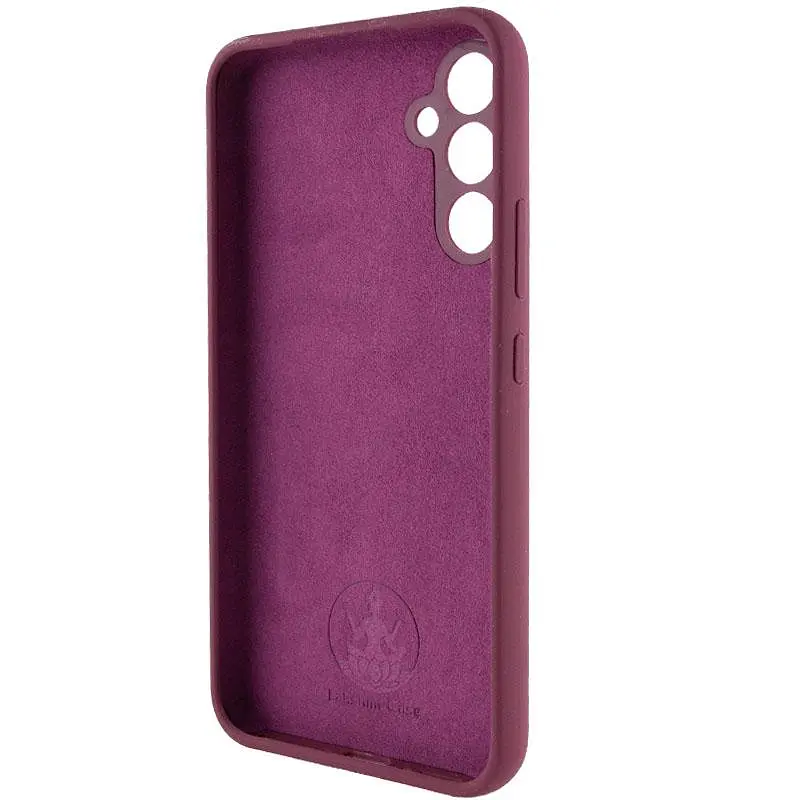 Чехол Silicone Cover Lakshmi Full Camera (AAA) для Samsung Galaxy A56 5G Бордовый / Plum - фото 4