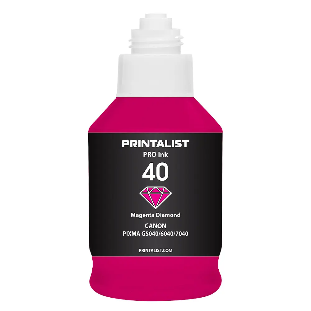 Чорнило PRINTALIST GI-40 для Canon G5040/G6040 190г Magenta водорозчинне (PL40M) - фото 2
