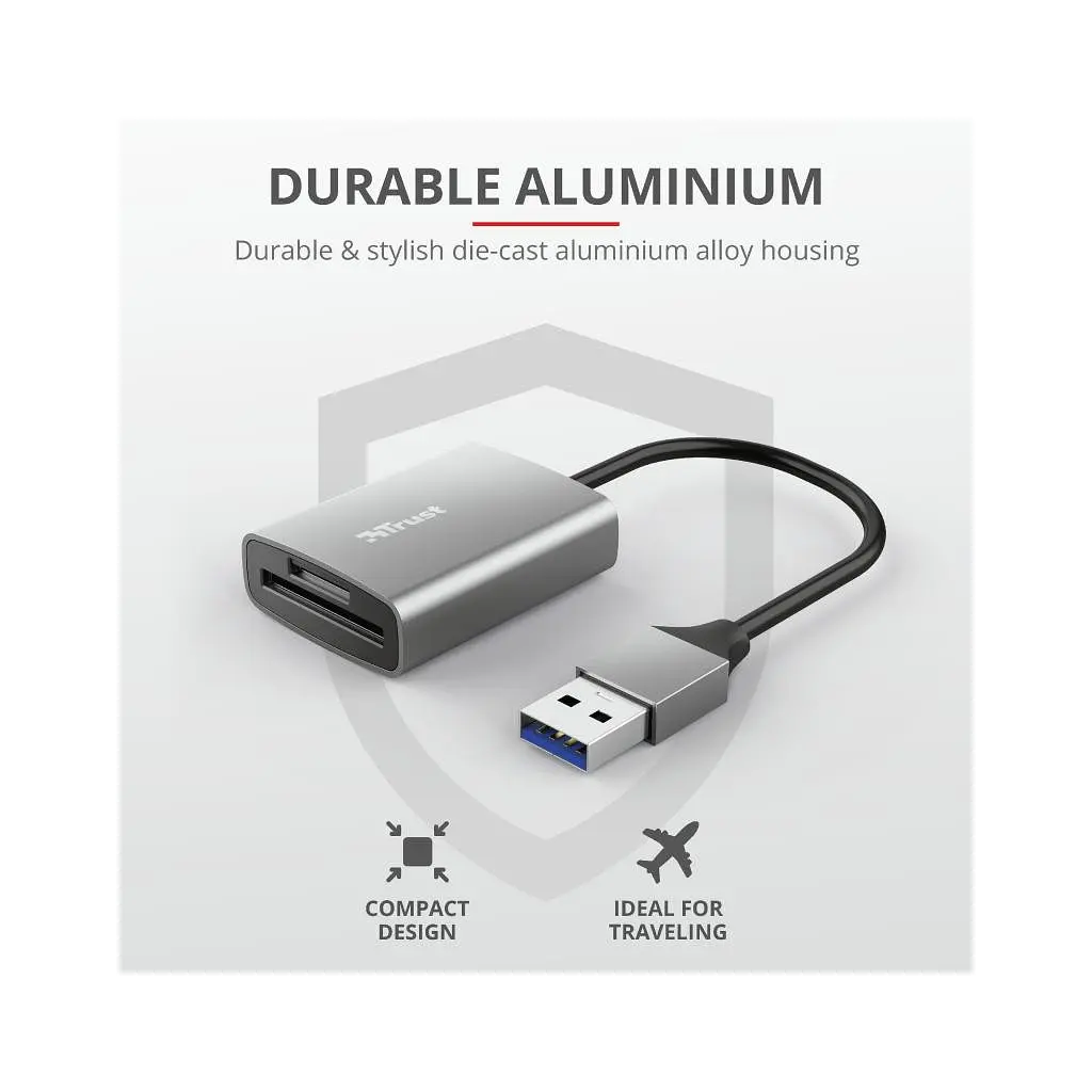 Считыватель флеш-карт Trust Dalyx Fast USB 3.2 Card reader (24135) - фото 9