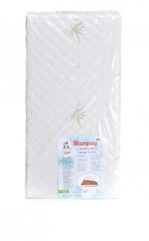 Матрац дитячий у ліжечко Aloe Vera безпружинний з подвійним кокосовим матом 120*60*10см Children's Dream Білий - фото 5