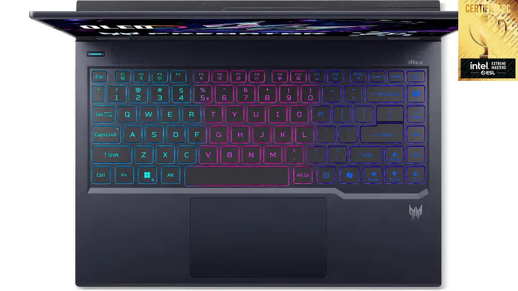 Acer Ноутбук Predator Helios Neo 14 PHN14-71 14.5" WQXGA IPS, Intel U9-285H, 32GB, F1TB, NVD5070-8, Lin, чорний - фото 6