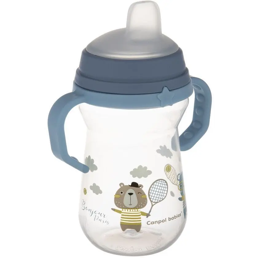 Кружка тренувальна Canpol babies First Cup Bonjour Paris 250 мл синій - фото 5