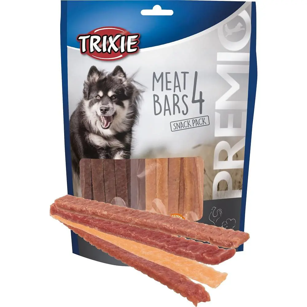 Ласощі для собак Tixie PREMIO 4 Meat Bars 4 x 100 г (курка, качка, баранина, лосось) - фото 9