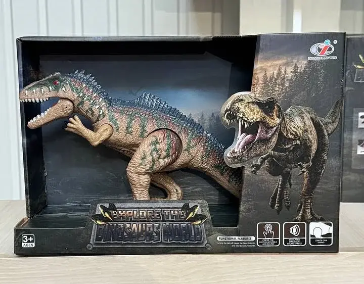 Фігурка динозавра Тиранозавр коричневий Dino Toys 55231 зі звуком - фото 7