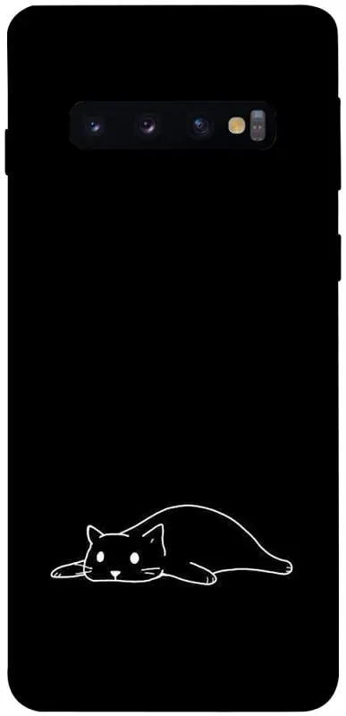 TPU чохол Demsky Lazy cat для Samsung Galaxy S10