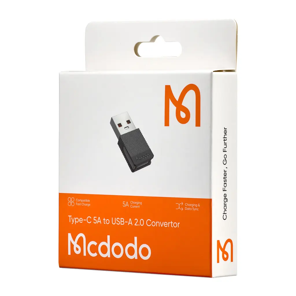 Адаптер Mcdodo Type-C 5A to USB-A 2.0 Convertor OT-6970 черный - фото 2