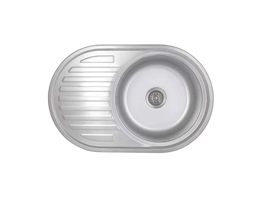 Мийка врізна Brinex 770х500х180мм 1 7750, Satin 0,8мм BRIN7750SAT08