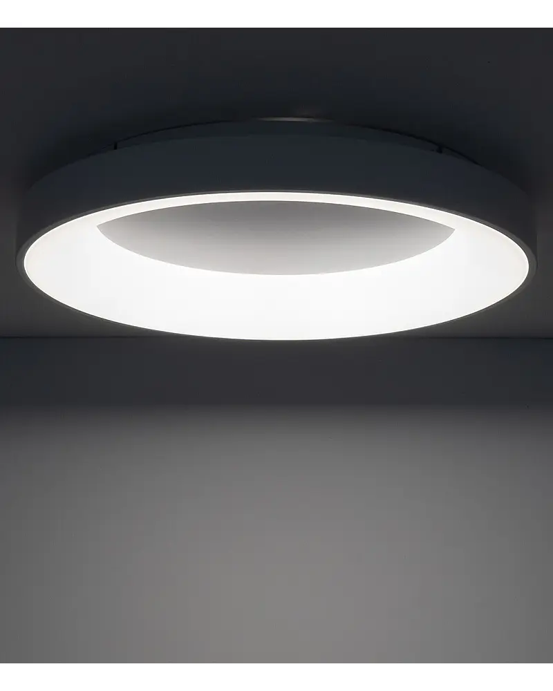 Світильник стельовий Nowodvorski 11205 Nikki Round LED 1x60W 4000K 5600Lm IP20 білий - фото 2