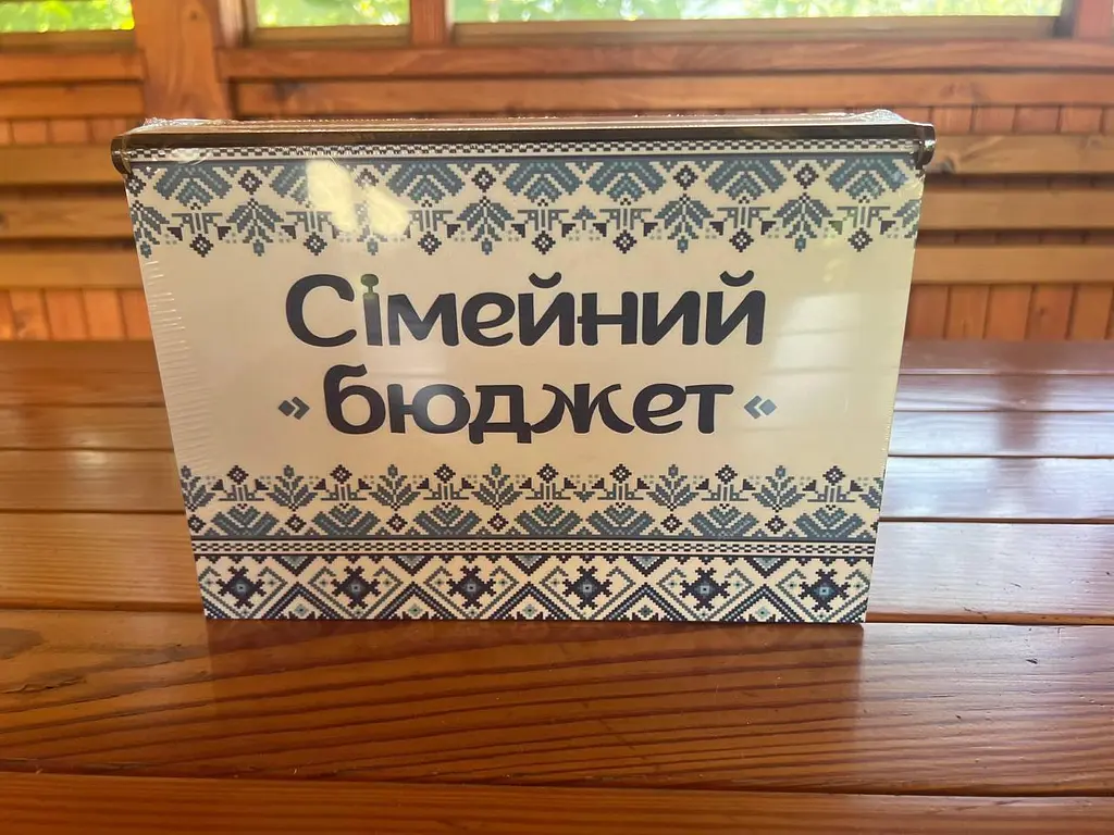 Дерев'яна скринька для грошей "Бюджет сім'ї: Колір (Синій) - фото 6