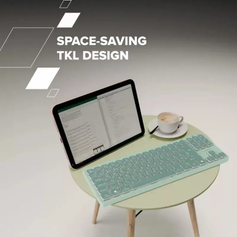 Клавіатура Canyon OnType 10 TKL Mechanical Silent Low-profile USB UA Green (CNS-HKB10GR) - фото 9