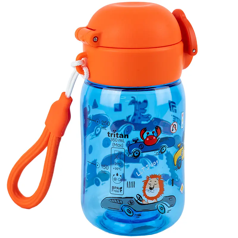 Пляшечка для води Kite Cars синя 360 мл (K25-1235-2) - фото 4