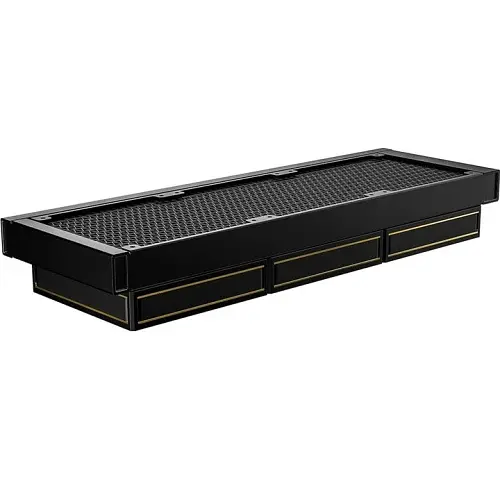 Система рідинного охолодження ID-Cooling DX360 GDL, Black/Gold, 3x AF-127-GDL, PWM, 500～2000±10%RPM, 29.9dB(A) Max, Intel: 1851/1700/1200/115x, AMD: AM4/AM5, до 350 Вт, 27 мм товщина радіатора - фото 6