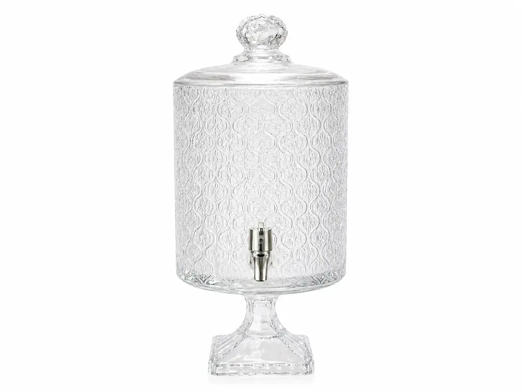 Лимонадница стеклянная Classic на 4.5 л на квадратной ножке - фото 2