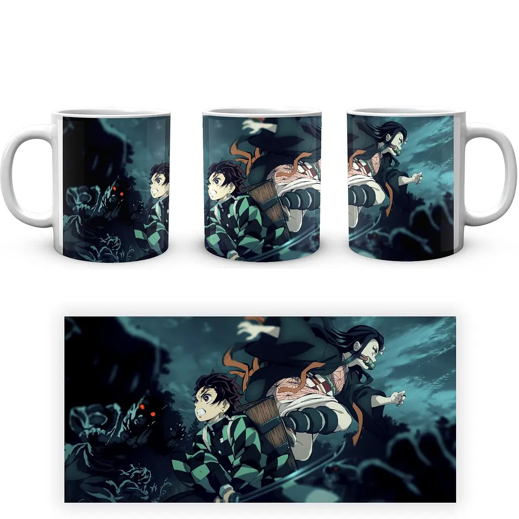 Кухоль GeekLand Kimetsu no Yaiba Клинок, який знищує демонів Танджиро Незуко KY 002.04 330 мл білий - фото 4
