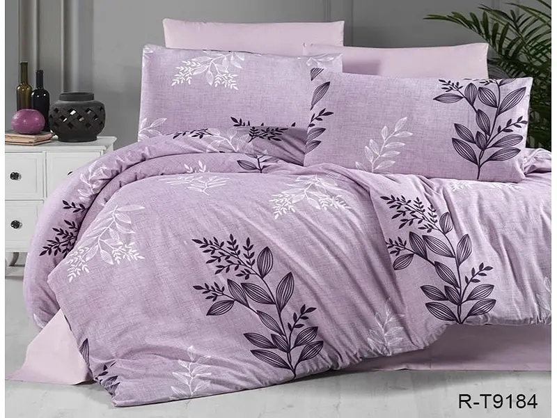 Комплект постільної білизни з компаньйоном (R-T9184) Євро TAG tekstil pbe0036593 - фото 2