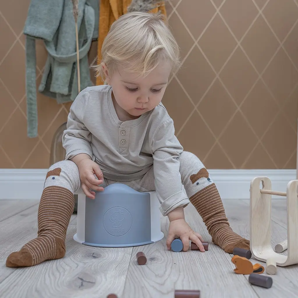 Дитячий горщик Buubla компактний блакитний-сірий (buublablue) - фото 5