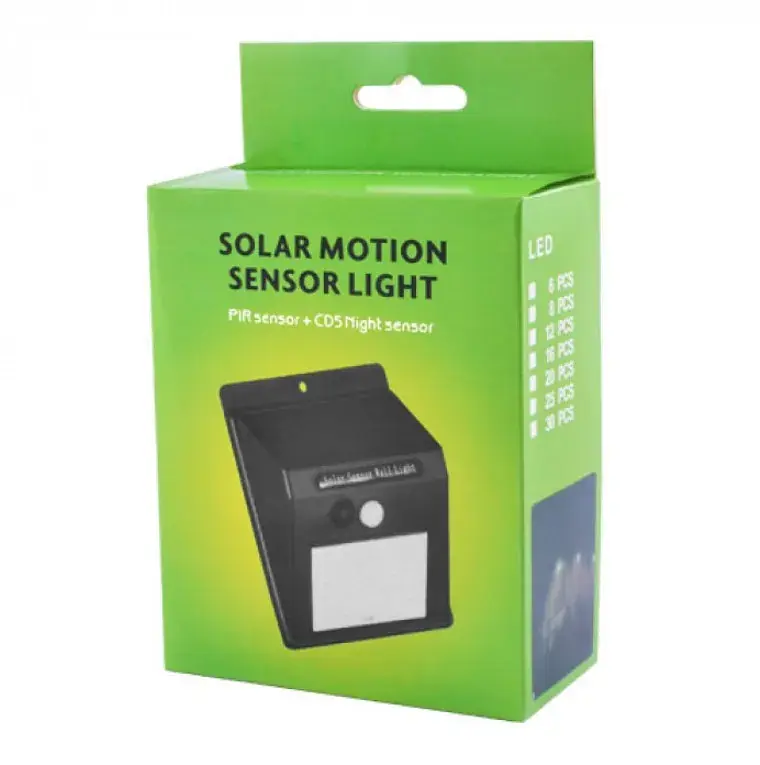 Настінний світильник Solar Motion SH09-20 на сонячній батареї з датчиком руху - фото 3