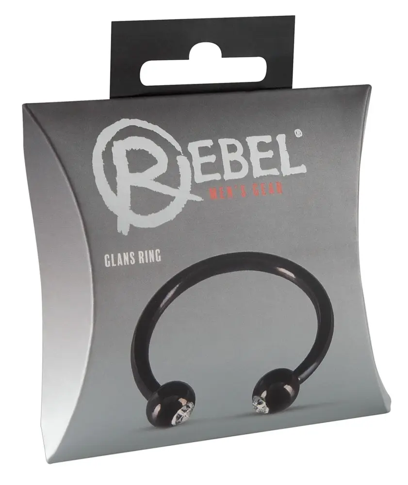 Эрекционное кольцо Rebel Glans Ring черный - фото 3