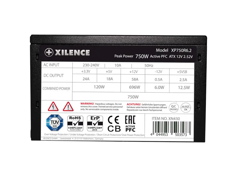 Блок живлення Xilence Performance C+ 750W (XP750R6.2) - фото 4