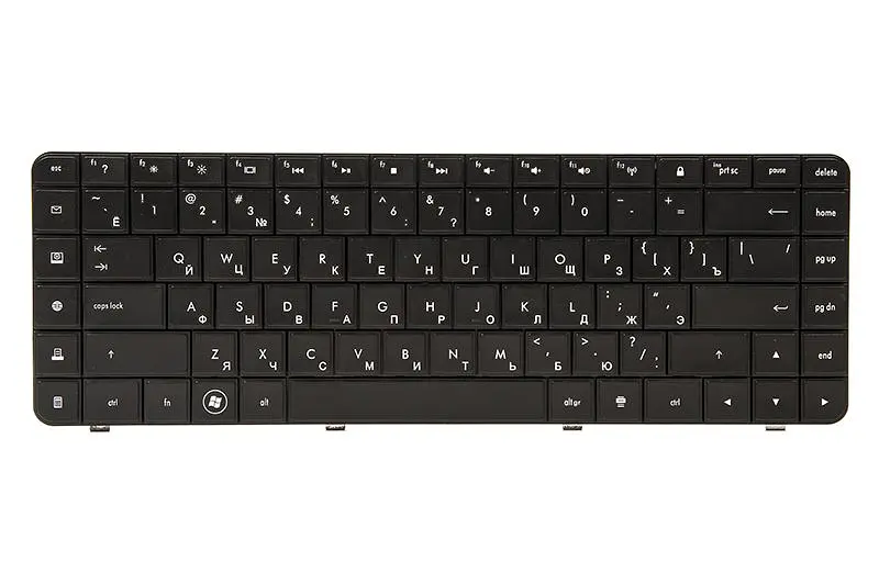 Клавiатура для ноутбука HP Presario CQ56, CQ62, G56 чoрний, чoрний фрейм (KB310920)