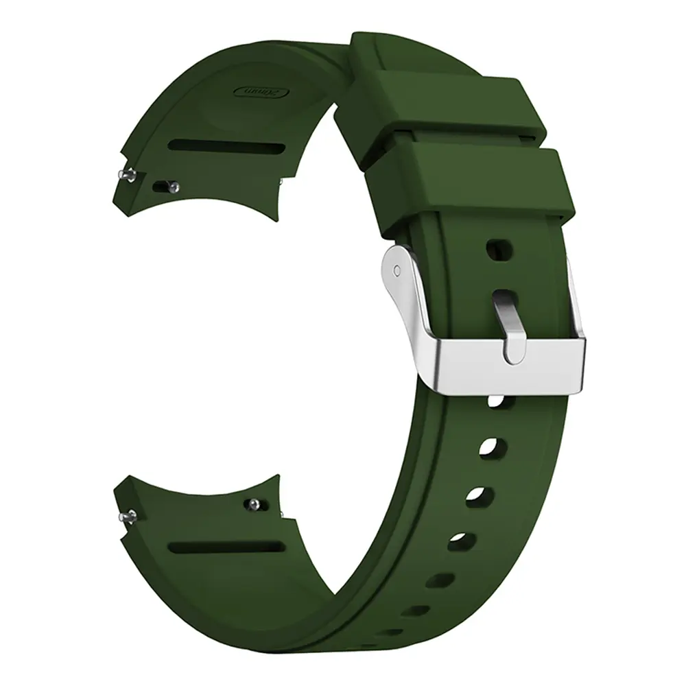 Силиконовый ремешок Galaxy Classic Watchbands для Samsung Galaxy Watch 4 Classic 46mm - тёмно-зеленый размер L ширина крепления 20мм (WB00S4GALAXYCLASSIC4) - фото 2