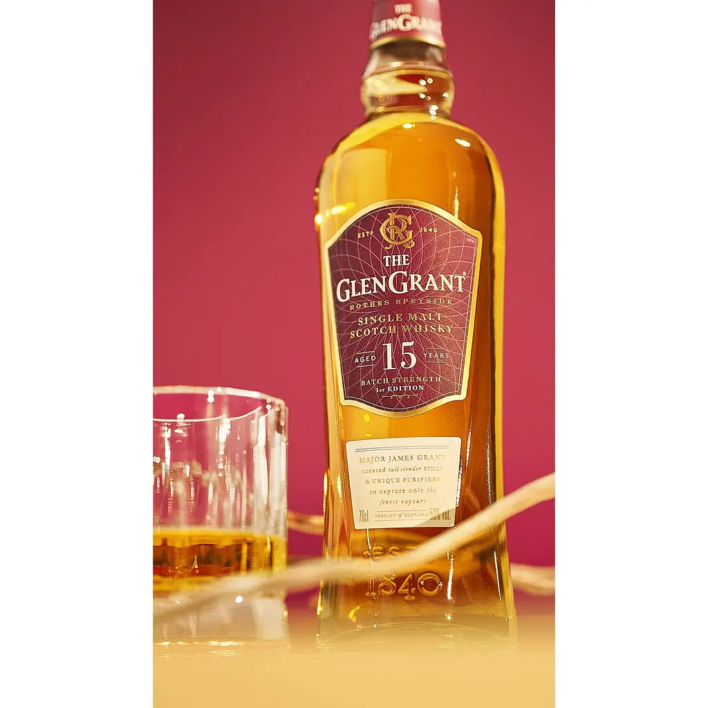 Виски Шотландский Glen Grant 15 лет 50% 0.7 л, в подарочной