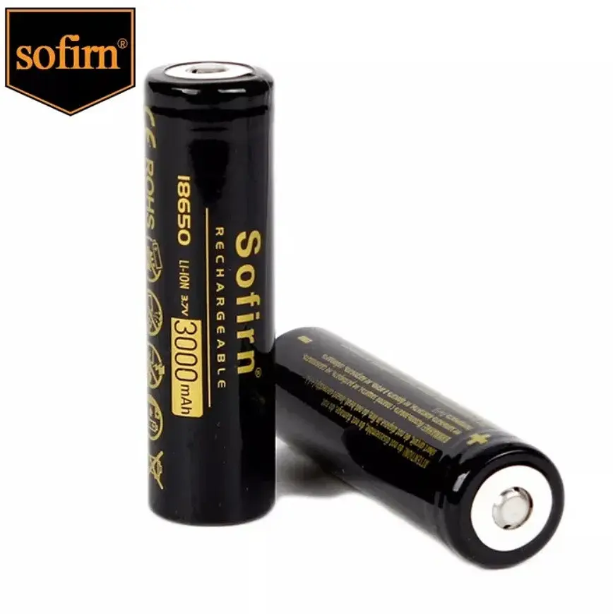 Акумулятор 18650 Sofirn 3000 mAh літій-іонна акумуляторна батарея Li-Ion 6.4А, 3.7V Випуклий плюс (19299) - фото 3