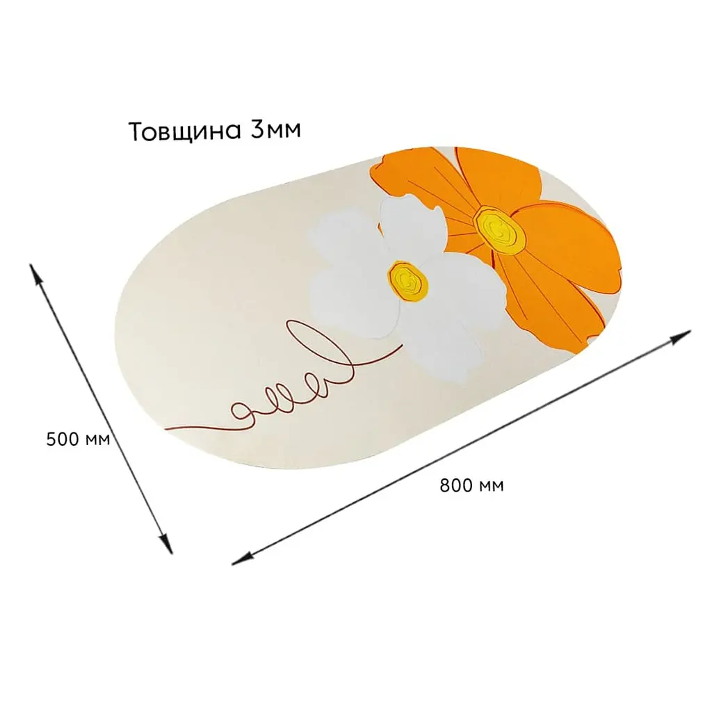 Вологопоглинаючий килимок 50x80CMx3MM (D) SW-00002546 - фото 2
