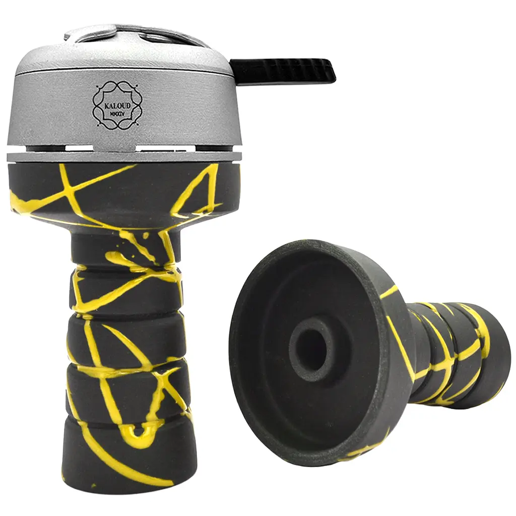 Чаша для кальяну Gusto Bowls Harmony BLACK Glaze жовтий - фото 2