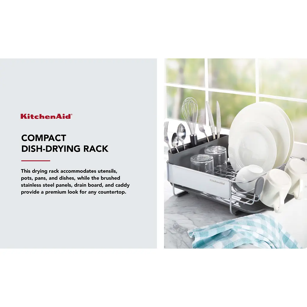 Подставка для сушки посуды KitchenAid Sinkware серая (KEG895BXCGA) - фото 11