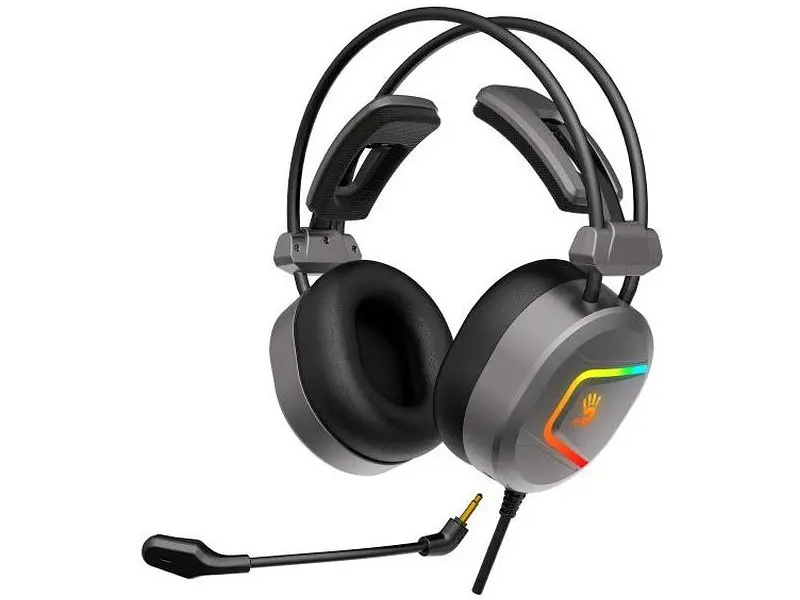 Навушники з мікрофоном A4Tech MC750 Bloody (Grey) - фото 2