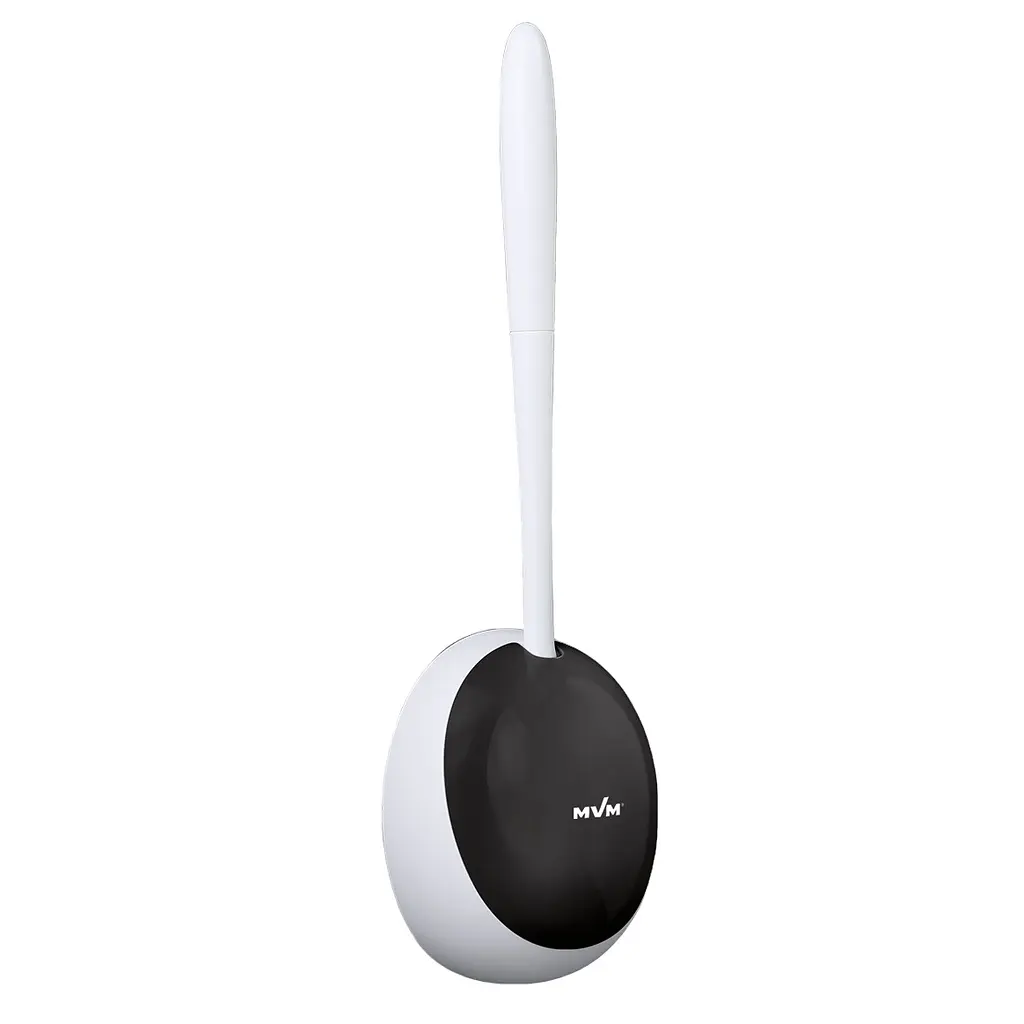 Йоржик для унітазу МВМ My Home клейкий BP-21, білий з чорним (BP-21 WHITE/BLACK)