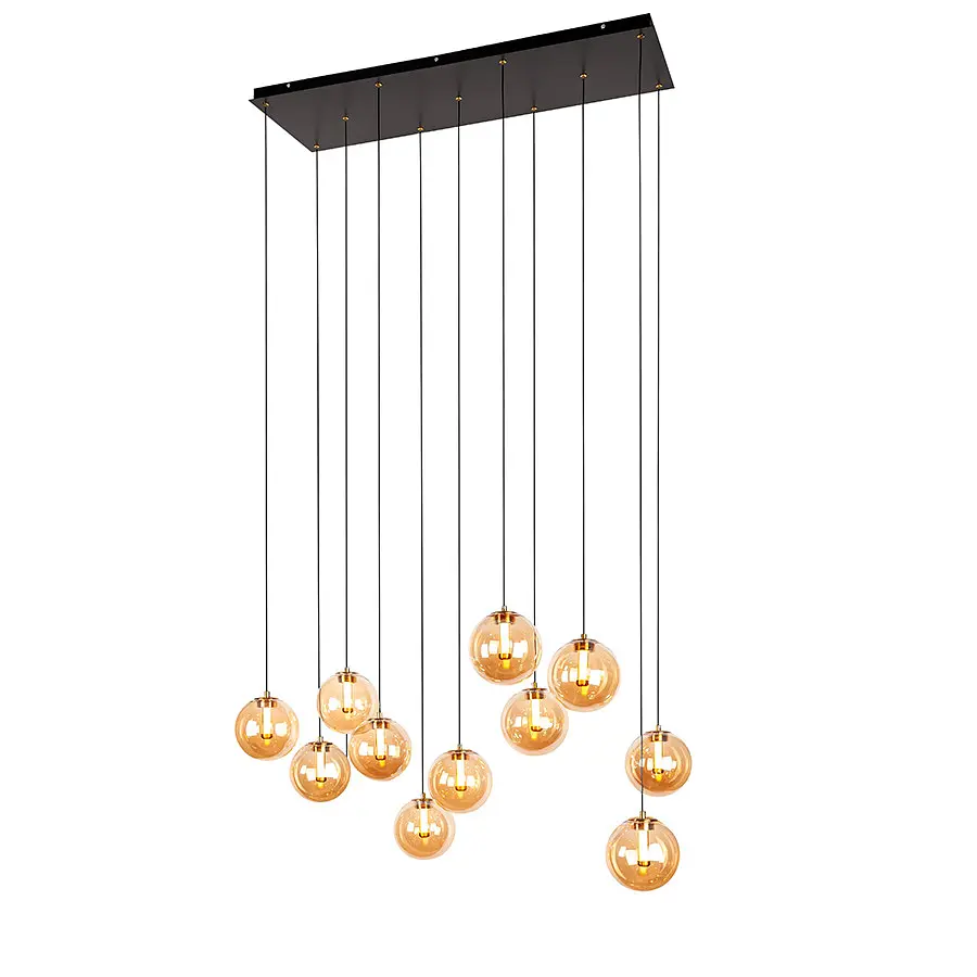 LED люстра каскадна Levistella 999150F-11 AB+AM модерн 22 W на 11 плафонів - фото 4