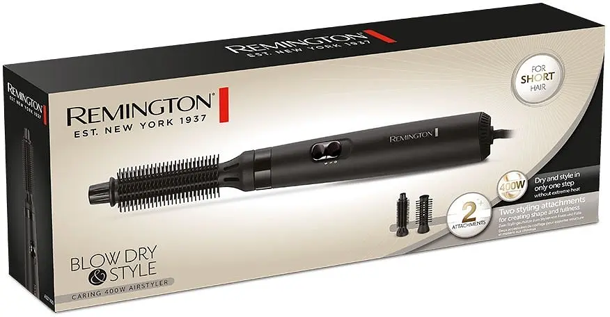 Фен-щітка Dry & Style Caring, 400Вт, 2 режими, іоніз-я, кераміка, чорний Remington teh0017531 - фото 9
