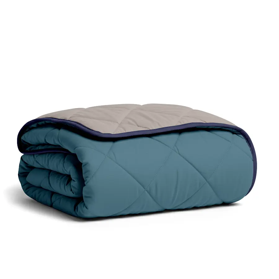 Покривало Cosas TAUPE STONE CS4 200х230 см стьобане двостороннє на ліжко та диван (Blanket_84Quartz_68Sky_kt_87DarkBlue_200x230) - фото 5
