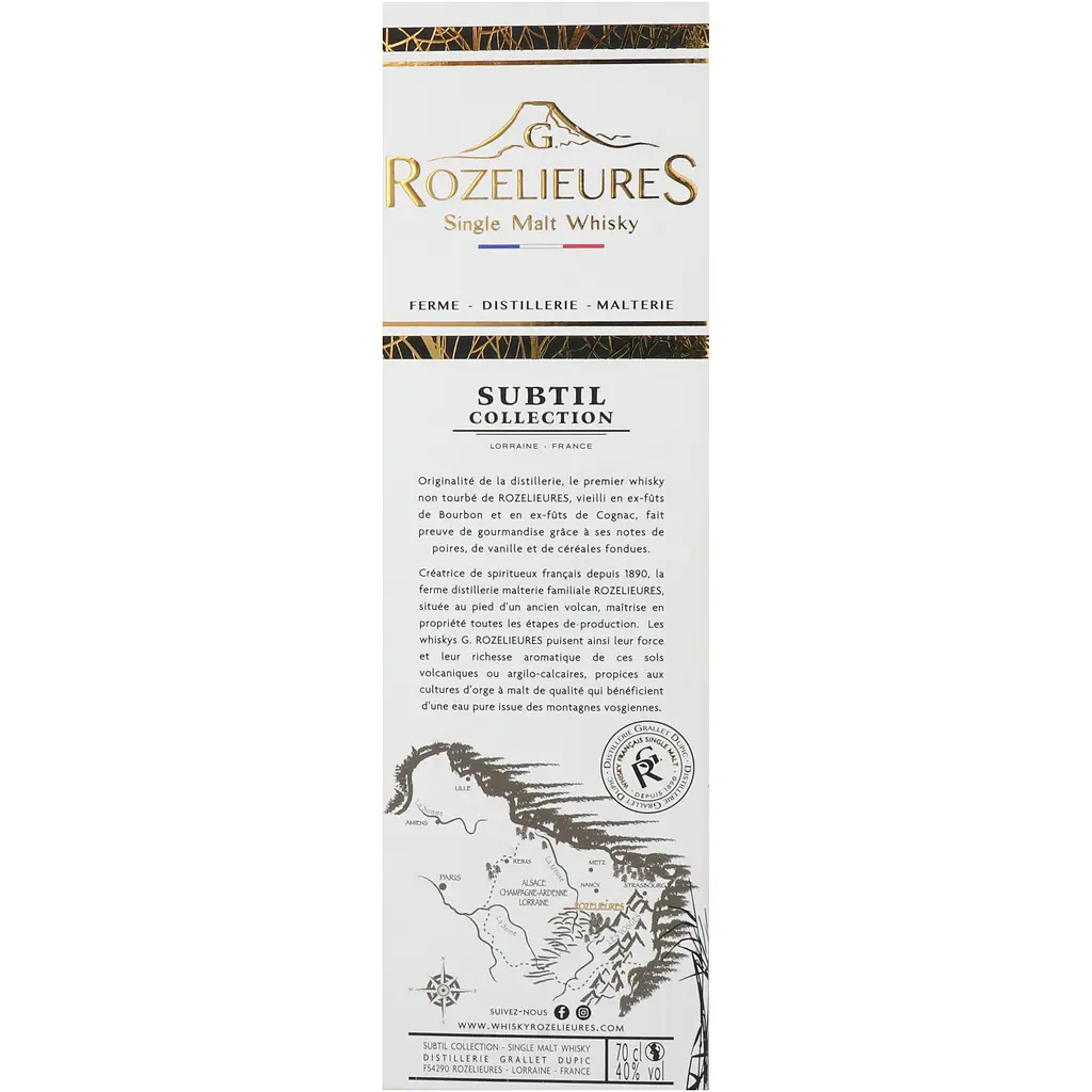 Віскі Rozelieures Subtil Collection 40% 0.7 л в подарунковій коробці - фото 9