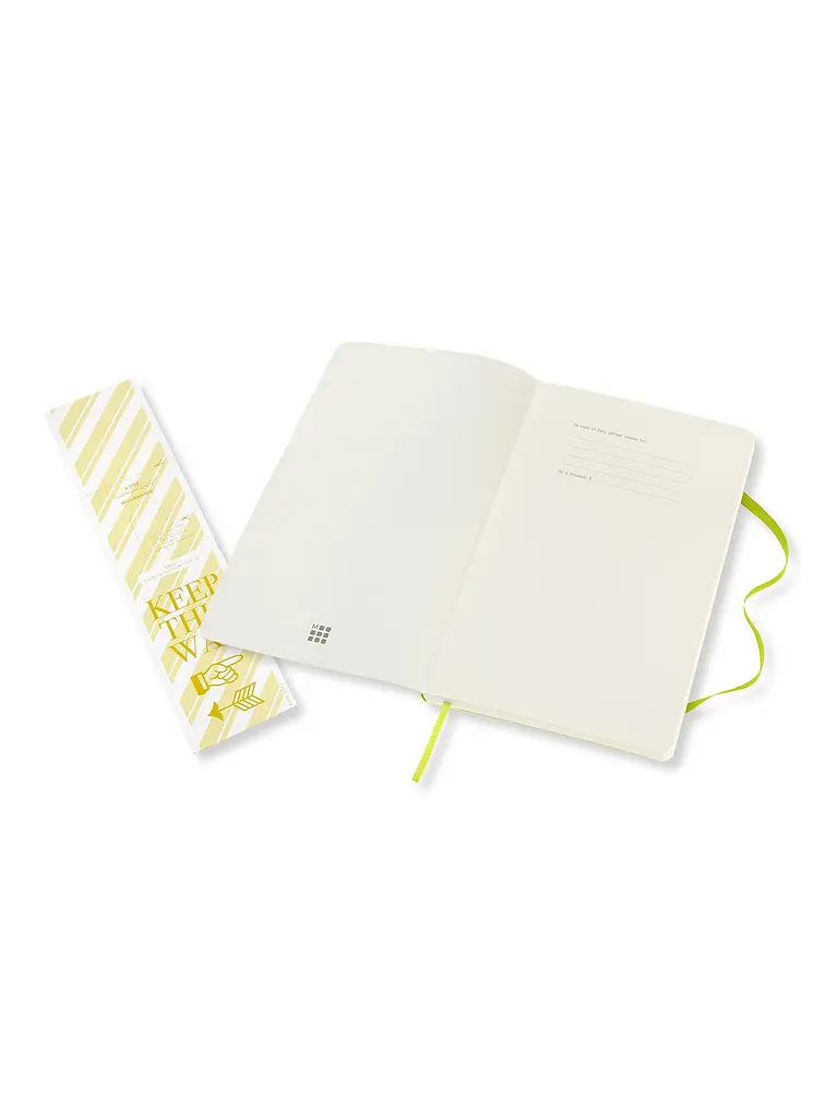 Записник Moleskine Classic середній, Лінійка Лимонний Зелений М'який (QP616C2) - фото 3