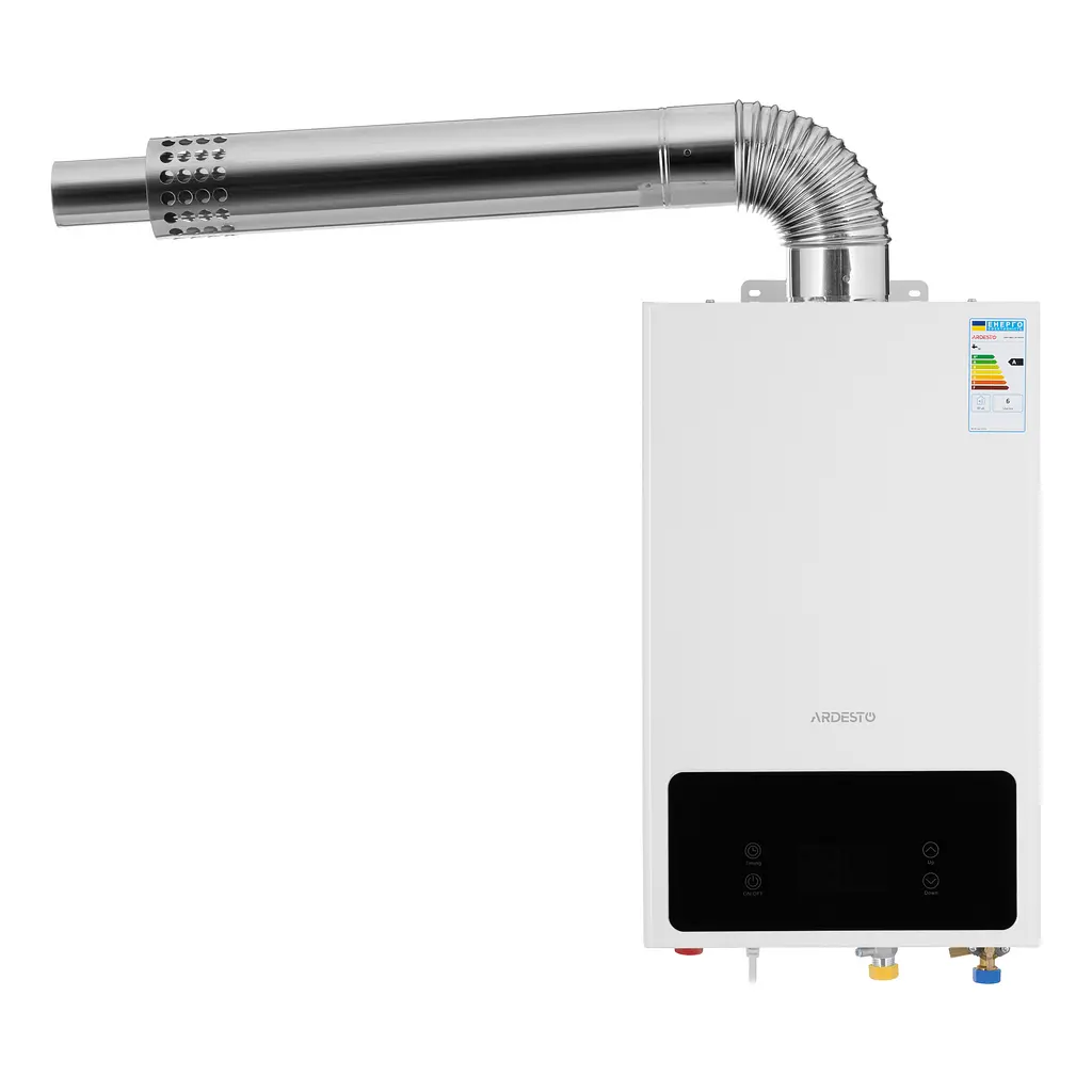 ARDESTO Комплект газова колонка ARDESTO HB02 10л/хв 20кВт турбована Low NOx з димоходом - фото 8