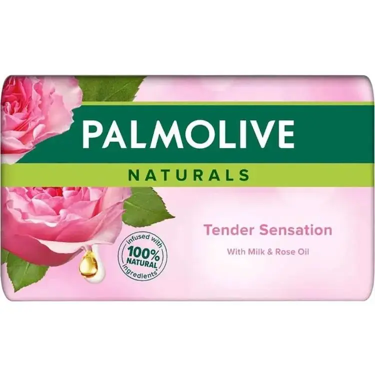 Мило туалетне PALMOLIVE 150г Мило Натурель ТNaturals Молочко-Троянда