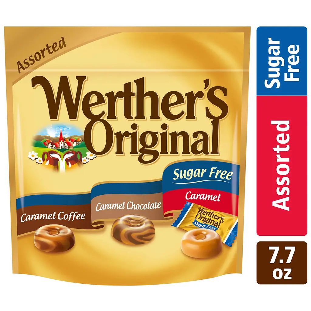 Цукерки Werthers Original Hard Sugar Free Assorted Flavors 218g - фото 2