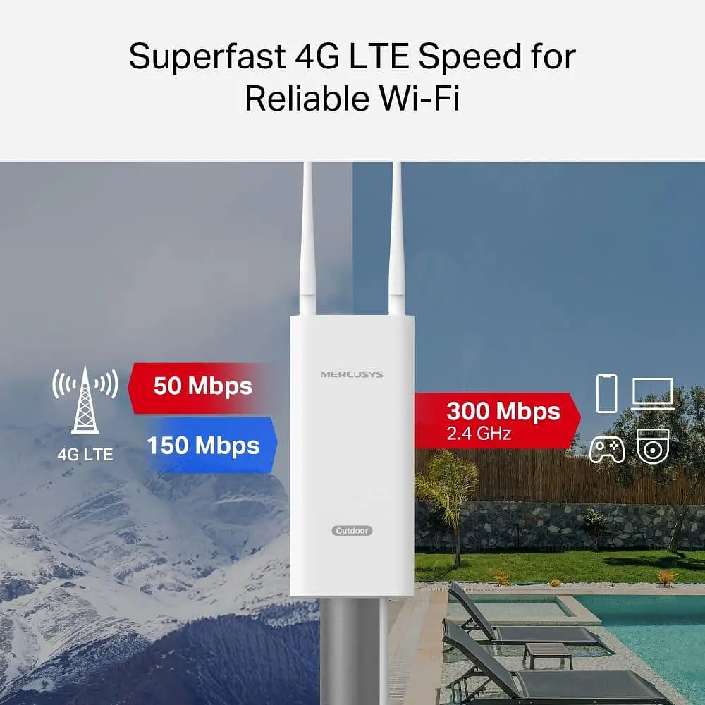 Бездротовий маршрутизатор 4G LTE, MB118-4G MERCUSYS - фото 6