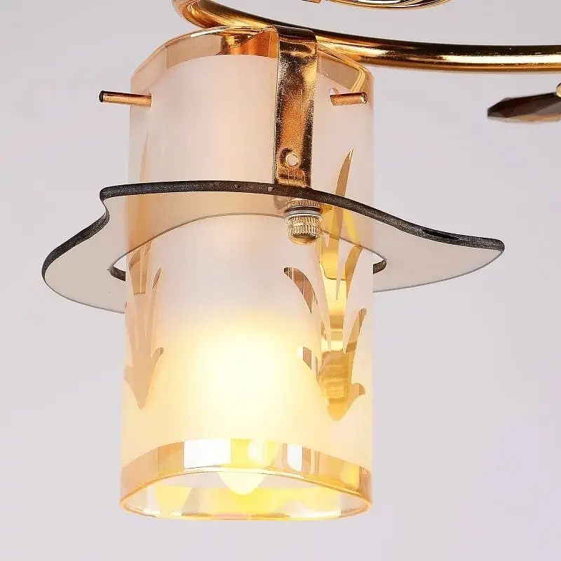 Люстра потолочная Brille для кухни E14 40W G (LK-347C/3) - фото 2