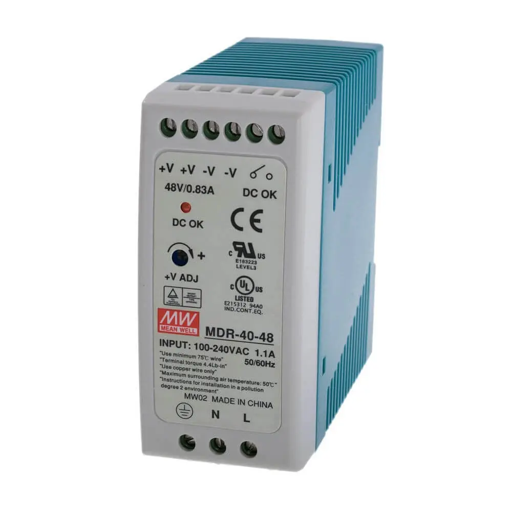 Блок живлення MDR-40-48 Mean Wel на DIN-рейку (43-00519) - фото 3
