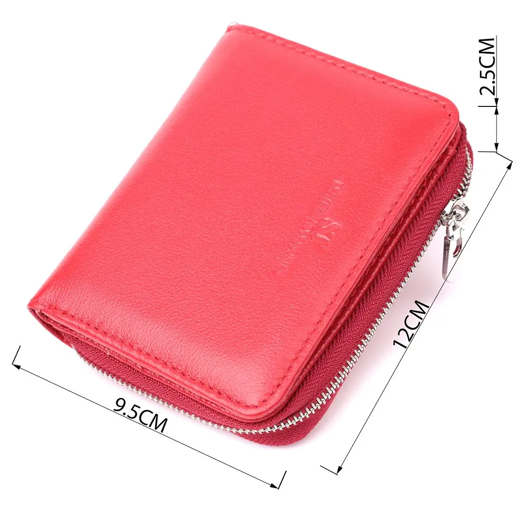 Гаманець для жінок яскравого кольору з натуральної шкіри ST Leather 22552 червоний - фото 3
