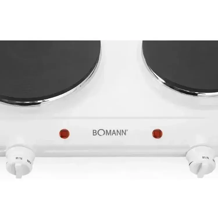 Плита електрична Bomann DKP 5028 CB на 2 конфорки зі знімними ручками для транспортування - фото 3