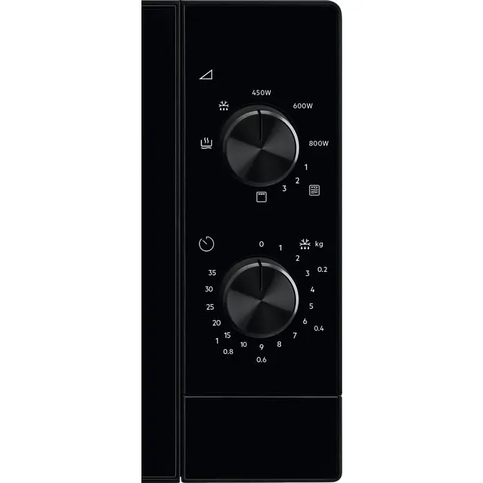Мікрохвильова піч Electrolux 20л 800Вт гриль чорний - фото 2