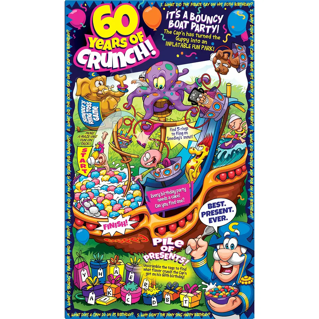 Сухий сніданок Cap'n Crunch Cereal Red White Blue 480g - фото 3