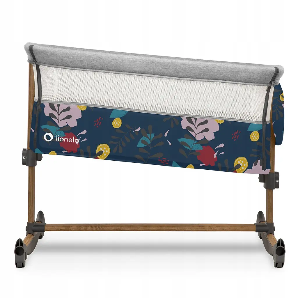 Кроватка приставная 3 в 1 Lionelo Leonie Blue navy - фото 4