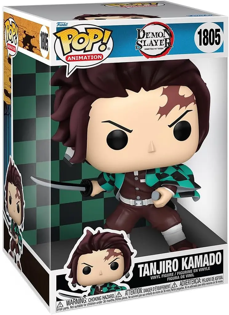 Фигурка Funko POP Jumbo: Танджиро Камадо 1805 из аниме Клинок рассекающий демонов Demon Slayer - фото 3